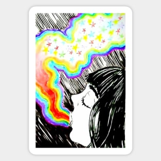 EXHALING STARS Sticker